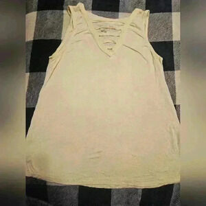 Hippie Rose The Cozy Tank Womens Light Yellow Tank Top Size XS